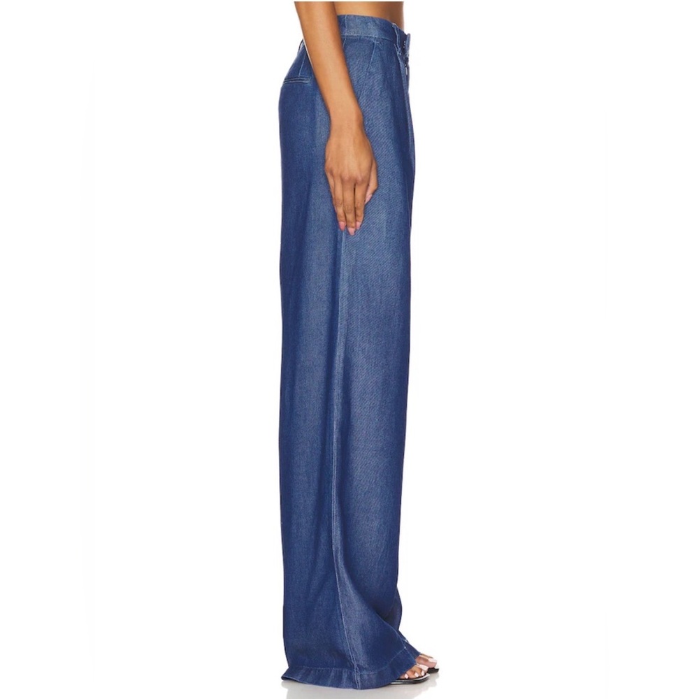 LOVERS + FRIENDS Agathe Pant in Blue Denim - Picture 3 of 12